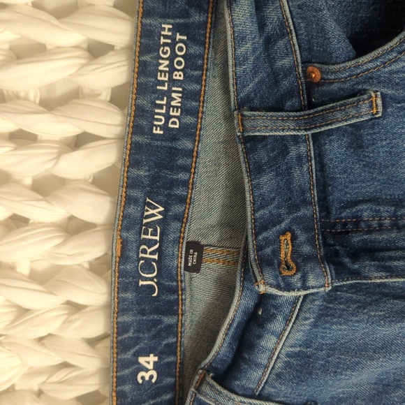 J.Crew full length demi boot leg jean size 34 - Picture 2 of 3